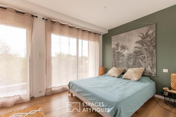 Maison familiale contemporaine avec studio indépendant