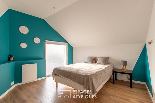 Maison familiale contemporaine avec studio indépendant