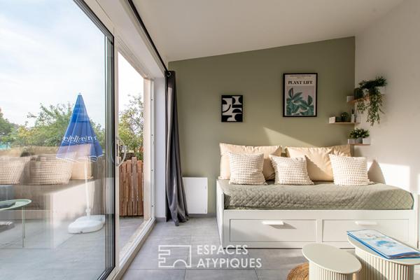 Maison familiale contemporaine avec studio indépendant