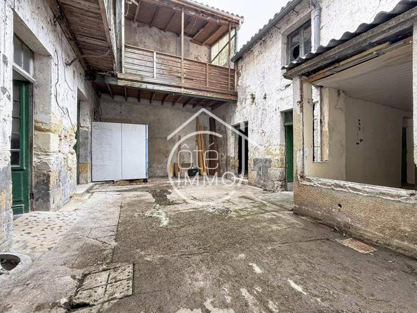 Sainte-Foy-la-Grande : Immeuble de Rapport à Fort Potentiel – Commerce, Appartements, Grenier et Dépendances