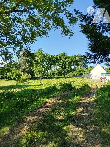 A PLAINTEL, Secteur Tréougat, terrain à bâtir, non viabilisé, libre de constructeur et borné