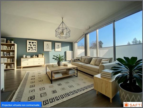 CENTRE DE SAINT MEDARD EN JALLES/  RESIDENCE 2016  / PETITE COPRO /  T3 65M2 DERNIER ETAGE / DPE C / TERRASSE 10M2 / PARKING .