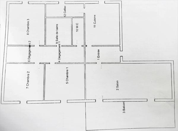 Appartement · Location Saint Martin D'heres (38400) 4 pièces · 74m²