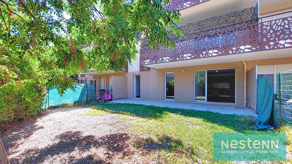 Appartement rez-de-jardin, ISTRES, T3 58m² + 79m² de terrasse et jardin, double garage et stationnement privatif