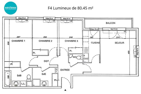 MASSY ATLANTIS Appartement Massy 4 pièce(s) 80.18 m2, terrasse et double parking en sous-sol