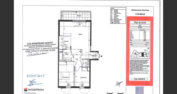 Location Appartement 3 pièces 66.35 m² - Meaux 77100