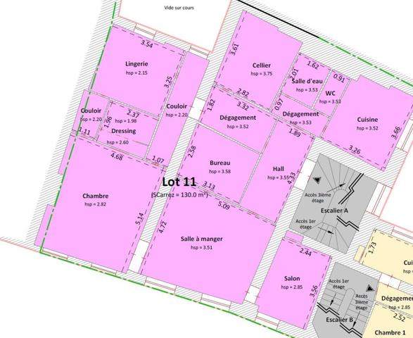 Appartement Macon 5 pièce(s) 130 m2