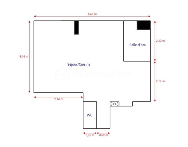Appartement de 30,41 m²