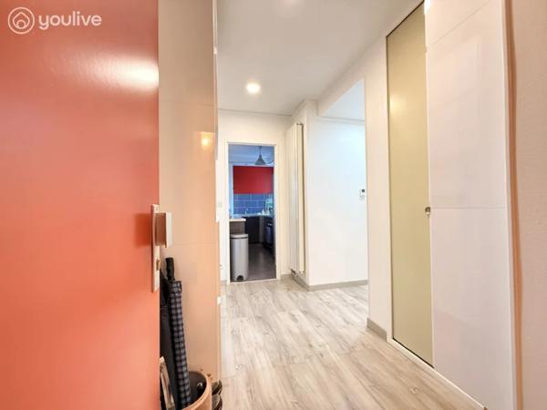 Dieppe Janval – T2 dernier étage avec ascenseur, vue dégagée, balcon sud, 2 parkings + cave