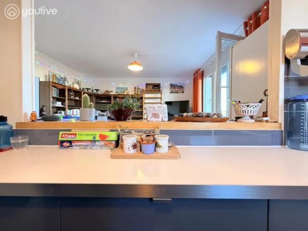 Dieppe Janval – T2 dernier étage avec ascenseur, vue dégagée, balcon sud, 2 parkings + cave