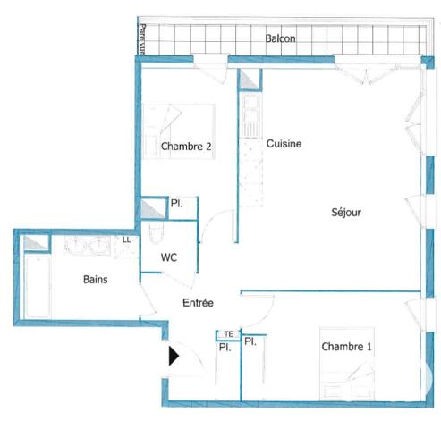 Appartement à vendre 3 pièces 65,33 m² Chaville