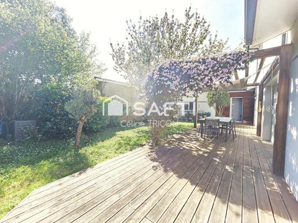 Ludon – Maison 169m², 5 ch, piscine, garage, sans vis-à-vis