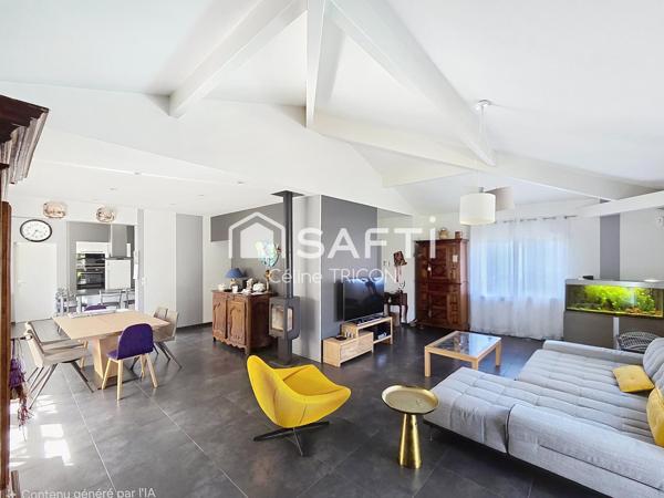 Ludon – Maison 169m², 5 ch, piscine, garage, sans vis-à-vis