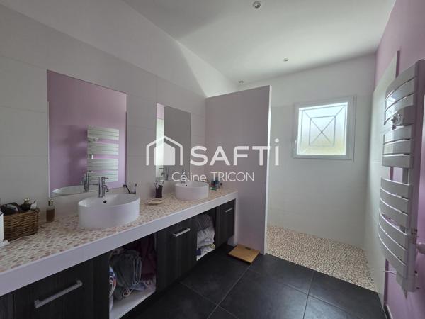 Ludon – Maison 169m², 5 ch, piscine, garage, sans vis-à-vis