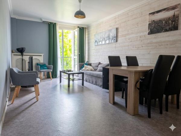 Appartement T4 de 75m² - 3 Chambres - Balcon - 37300 Joué-lès-Tours