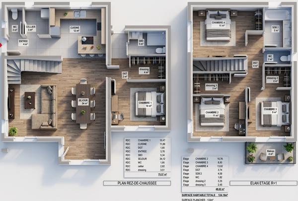 Villa neuve T5 de 124m2