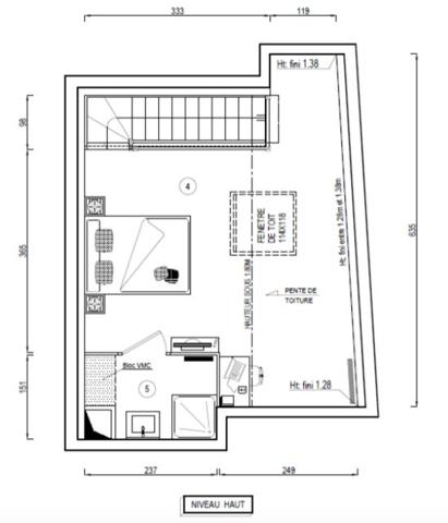 Appartement T2 duplex avec parking