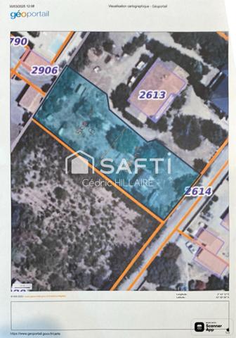 Terrain constructible de 1000M²