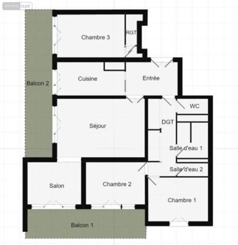 Appartement à vendre à Avrillé dans le Maine-et-Loire (49240), ref : 49005-1336