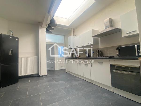 COMINES//MAISON  ENVIRON 80 M²/ GARAGE/JARDIN.