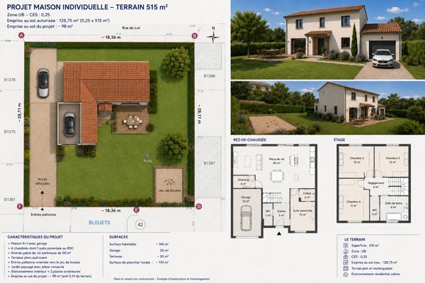 Terrain
        
        - 515 m² Exclusivité 230 000 € *