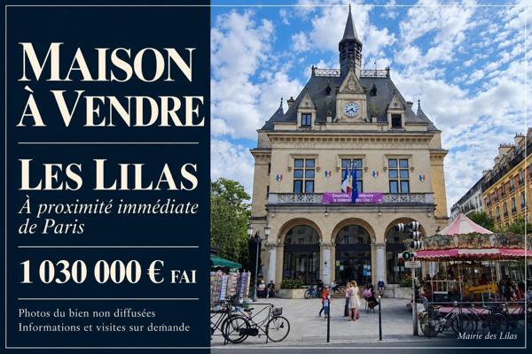 Maison lumineuse avec jardin et rooftop aux Lilas