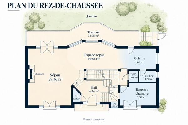 Maison lumineuse avec jardin et rooftop aux Lilas