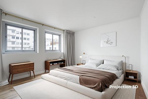 Étage élevé, traversant, lumineux, proche transports.