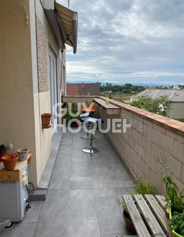 Appartement 3 pièces à louer à Mulhouse - Dernier étage avec terrasse