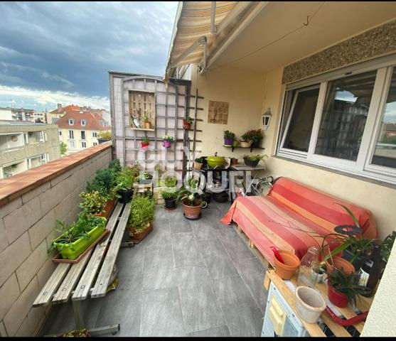 Appartement 3 pièces à louer à Mulhouse - Dernier étage avec terrasse