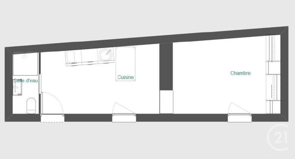 Maison à vendre  2 pièces - 24,75 m2 BONNIERES SUR SEINE - 78