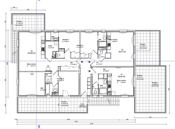 Immeuble / Local d'activité - Marseille 13015 - Total de 356 m2 sur parcelle de 947m2