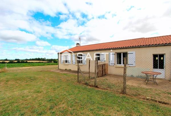 MAISON PLAIN PIED / 3 CHAMBRES / TERRAIN & GARAGE