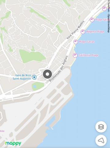 Nice Ouest : Appartement 3 pièces - Avant-dernier étage avec balcons