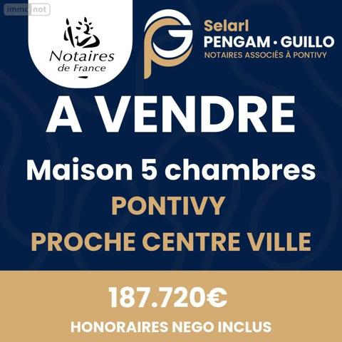 Achat - Maison Pontivy 56300 7 pièces 145 m 2 620 m 2