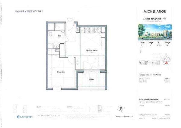 Appartement 2 pièces - 44600 Saint-Nazaire