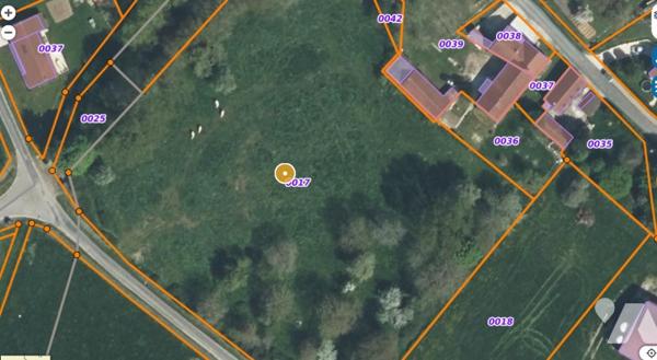 Terrain à bâtir à vendre Fromentières dans la Marne (51), viabilisé et borné.