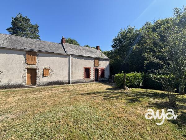 LONGÈRE EN PIERRE À RÉNOVER – ENVIRONNEMENT VERDOYANT EN IMPASSE