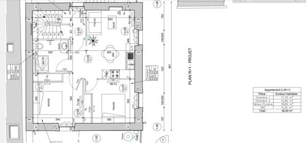 Appartement à vendre 3 pièces 45 m² Saint-Malo