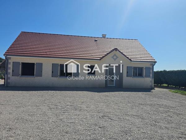 Maison de plain-pied, 4 chambres, terrain 1700m²