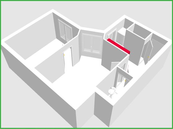 Appartement 2 pièces - 34 m² Exclusivité efficity