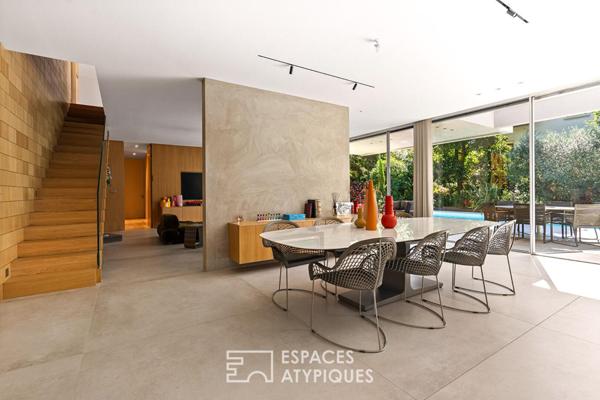 Maison d’architecte contemporaine avec piscine