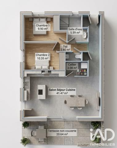 Maison à vendre 3 pièces 80 m² Beaucaire