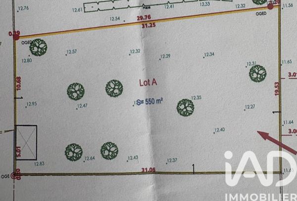 Terrain à vendre 550 m² Merlevenez