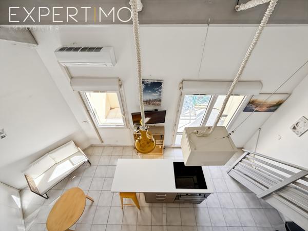 Palavas-les-Flots (34250) Petite Vue Mer / T2 ( CHAMBRE EN MEZZANINE )