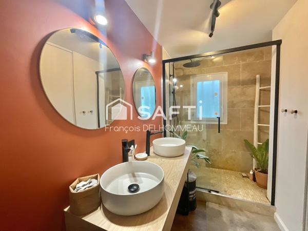 maison plain pied, 3 chambres, garage, terrain clos