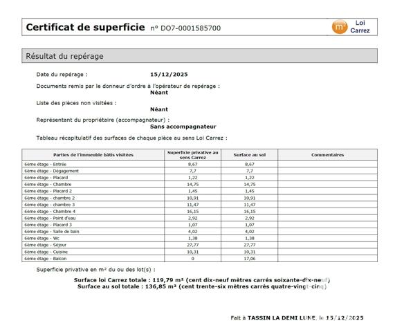 Appartement à vendre 5 pièces 120 m² Tassin-la-Demi-Lune