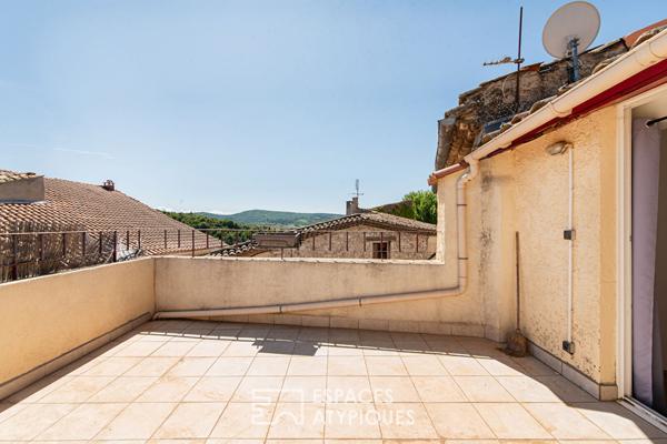Maison de village en pierre – jardin privatif et toit-terrasse