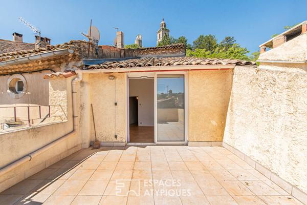 Maison de village en pierre – jardin privatif et toit-terrasse