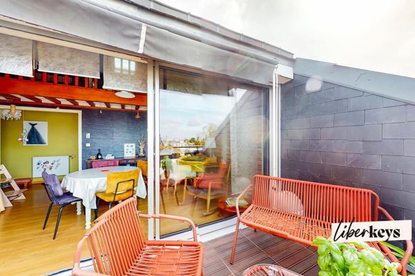 T4 duplex 80m² au dernier étage avec terrasse plein Sud Caen cinéma Lux
